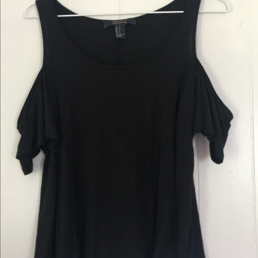 Off the shoulder black top